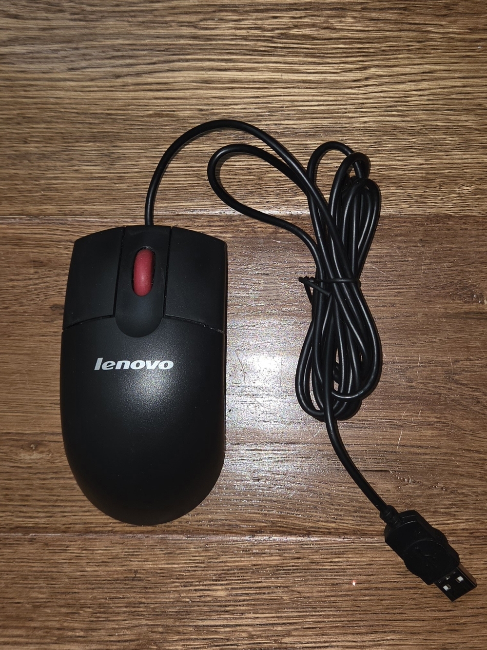 Lenovo - Optical Mouse - 3-Button - Wired USB Connection - Model# MO28UOA